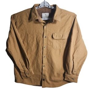 Legendary Whitetails Mens XL Flannel Shirt Tan Long Sleeve Work Casual Outdoor
